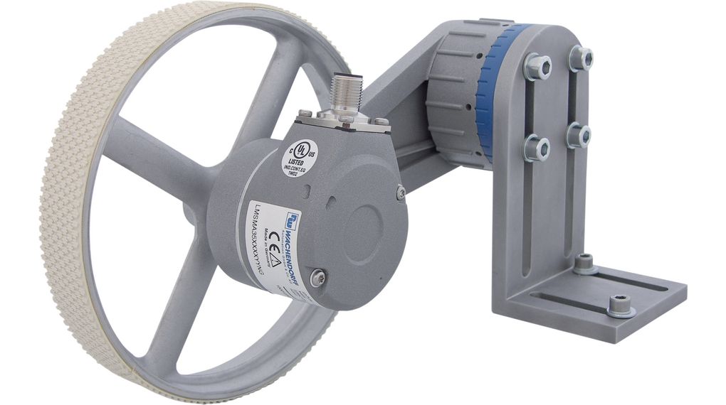 Wachendorff LMSMA35 Series WDGI 58Z Measuring Wheel 30V, 25000 ppr ppr, TTL/HTL Signal, Flatted Type, 10 mm Shaft
