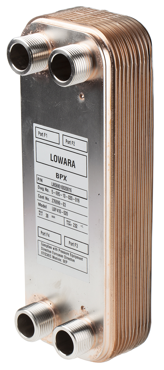 Xylem Brazed Plate Heat Exchanger 309.6 mm, 112mm, 24.1 mm