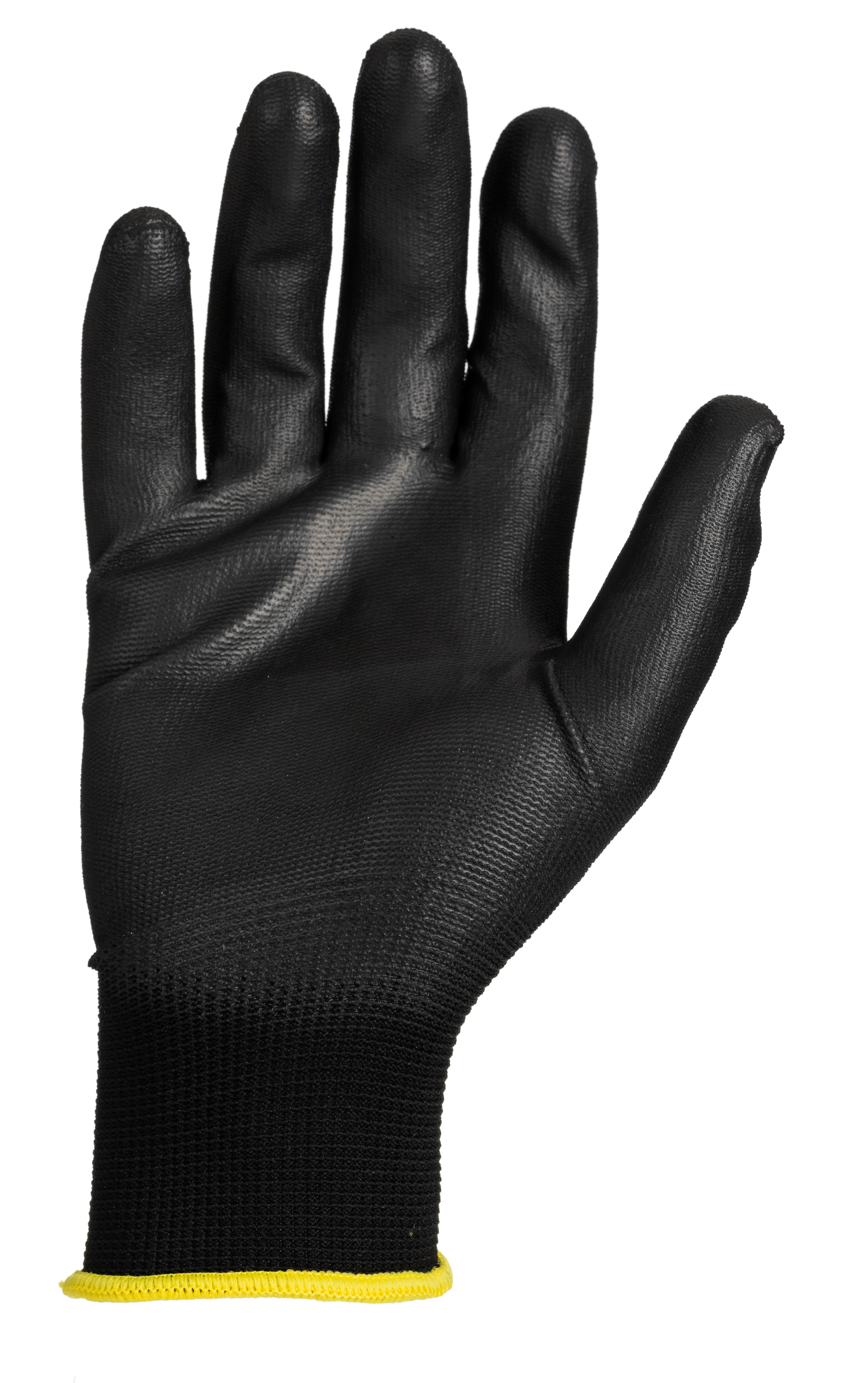ln614-09 Liscombe Black Polyamide Work Gloves, Size 9, Polyurethane Coating