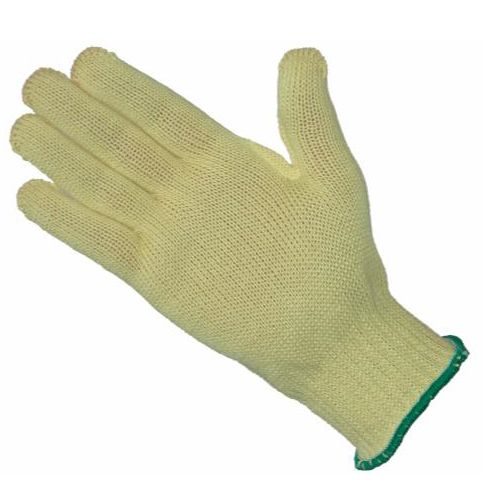 Liscombe White Para Aramid Cut Resistant Gloves, Size 8, Heavyweight Hi-Cut Kevlar Coating