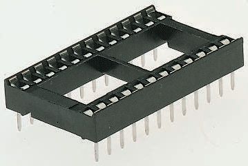 E-TEC, LOC 2.54 mm Pitch Vertical 40 Way, Through Hole Stamped Pin Open Frame DIL Socket, 1A