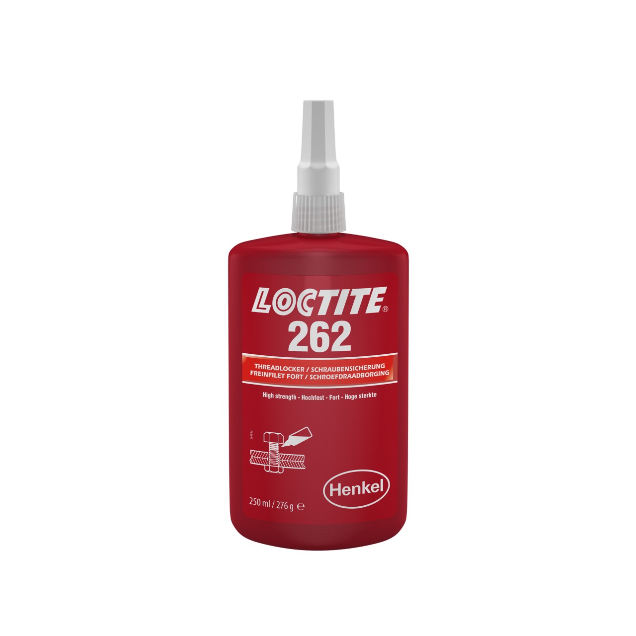 Loctite Loctite 262 Red Threadlocking Adhesive, 250 ml