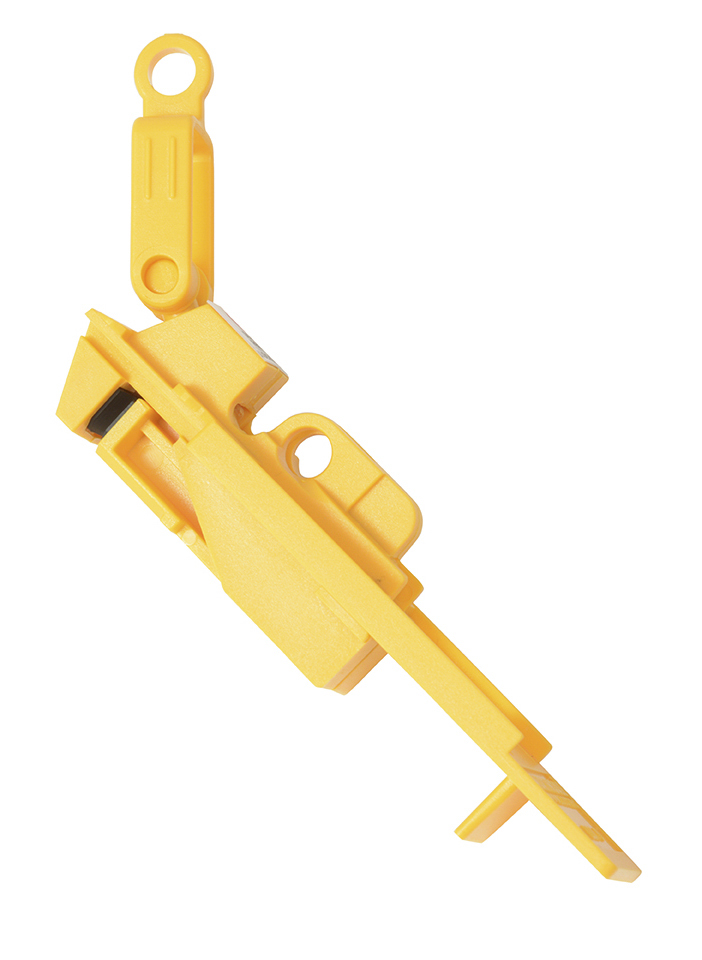 lok6pk3 Martindale Bright Yellow 3-Lock Lockout ABS, Polycarbonate Lock