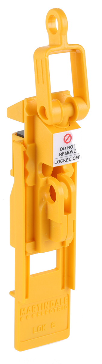 lok6 Martindale Bright Yellow 1-Lock Lock ABS, Polycarbonate Isolation Lock