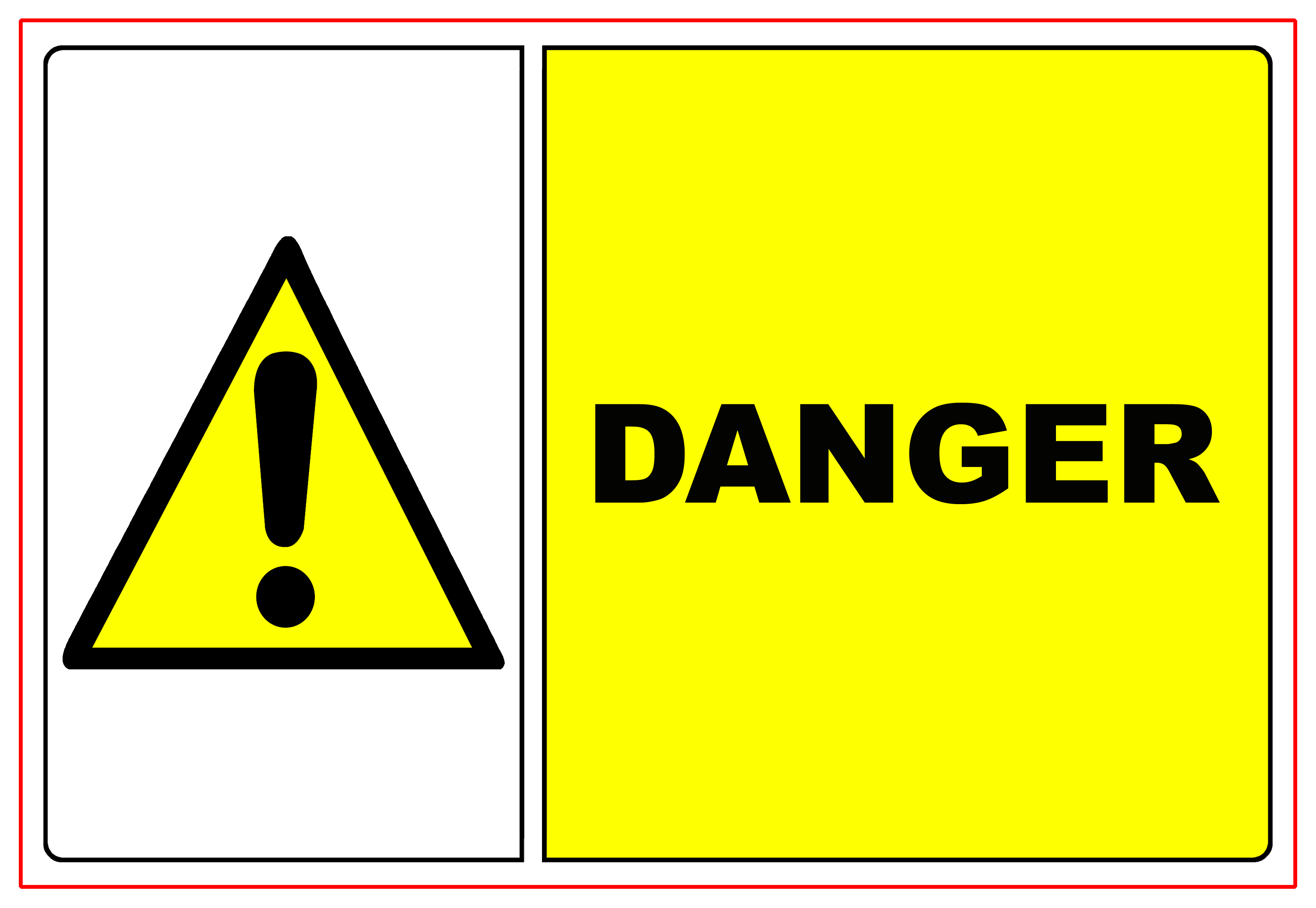 Viso Self-Adhesive Hazard & Warning Label (English)