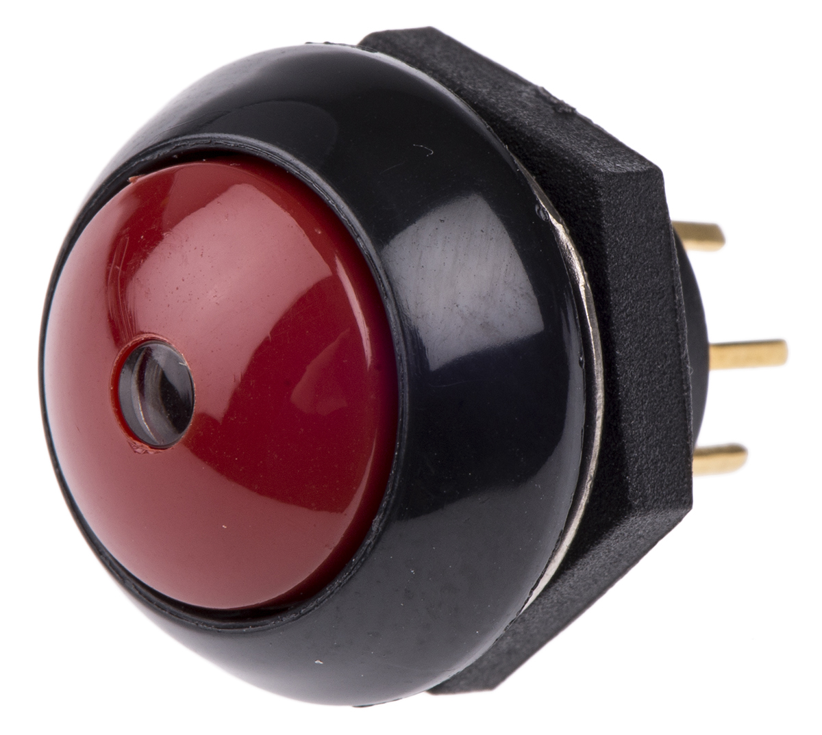 Otto P9 Series Illuminated Push Button Switch, Momentary, Panel, SPDT, Red LED, IP68S, 28 V dc 115 V ac