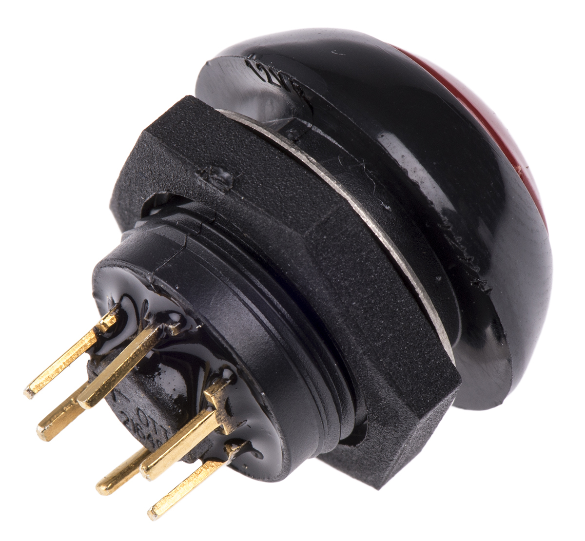 lp9-11231f21 Otto P9 Series Illuminated Push Button Switch, Momentary, Panel, SPDT, Red LED, IP68S, 28 V dc 115 V ac