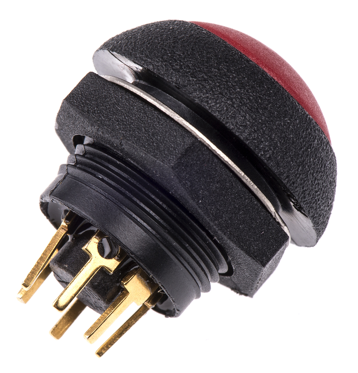 lp9-31231f21 Otto P9 Series Illuminated Push Button Switch, Momentary, Panel, SPDT, Red LED, IP68S, 28 V dc 115 V ac