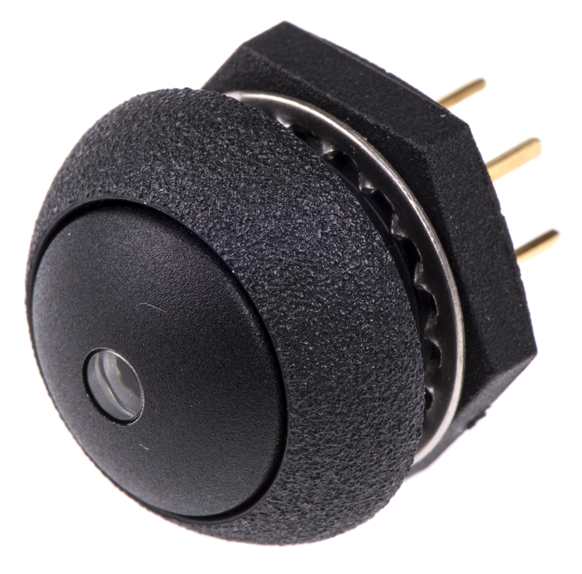 Otto P9 Series Illuminated Push Button Switch, Momentary, Panel, SPDT, Amber LED, IP68S, 28 V dc 115 V ac