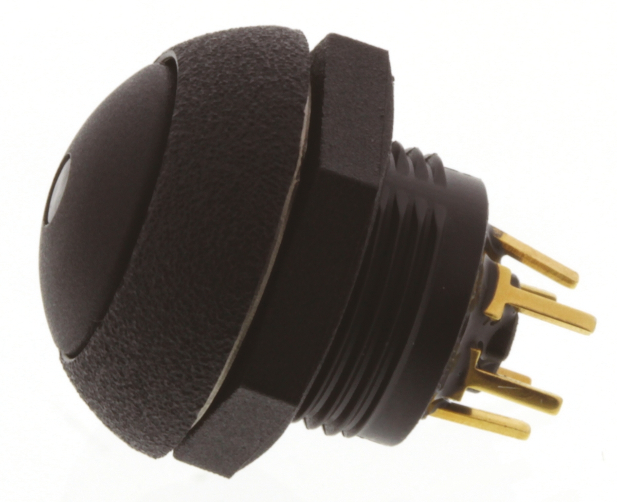 lp9-31231h22 Otto P9 Series Illuminated Push Button Switch, Momentary, Panel, SPDT, Amber LED, IP68S, 28 V dc 115 V ac