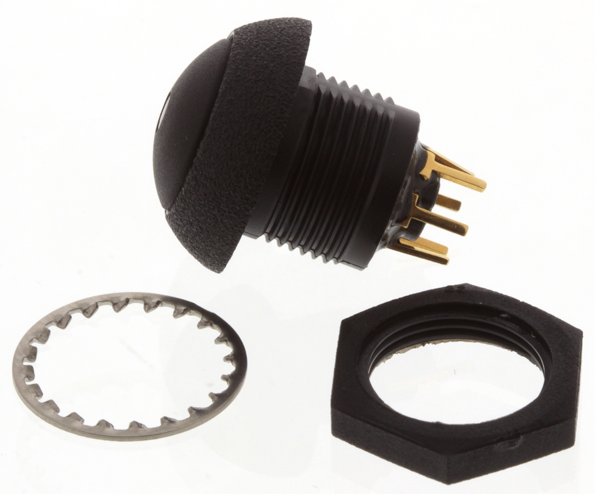 lp9-31231h22 Otto P9 Series Illuminated Push Button Switch, Momentary, Panel, SPDT, Amber LED, IP68S, 28 V dc 115 V ac