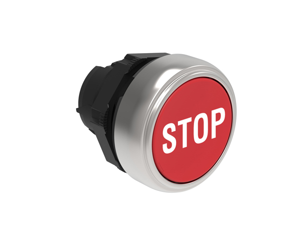 Lovato Platinum Series Red Spring Return Push Button Head, 22 mm Cutout, IP67, IP66, IP69K