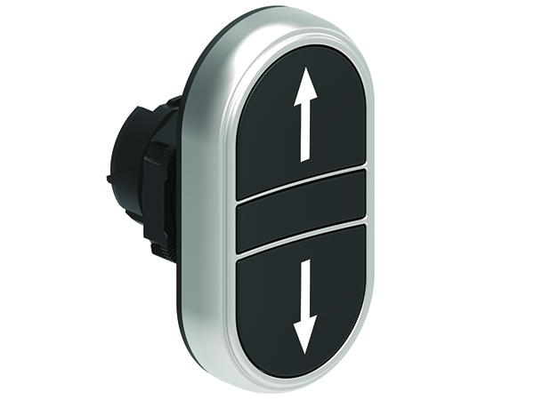 Lovato LPCB71 Series Black Spring Return Push Button Head, 22 mm Cutout, IP66, IP67, IP69K