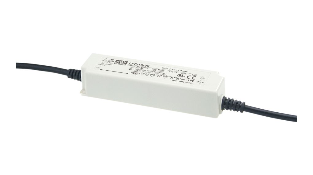 MEAN WELL, 15V Output, 16 W Output, 1.07A