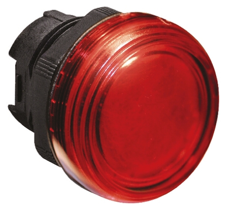 Lovato Red Pilot Light Head, 22 mm Cutout Platinum Series