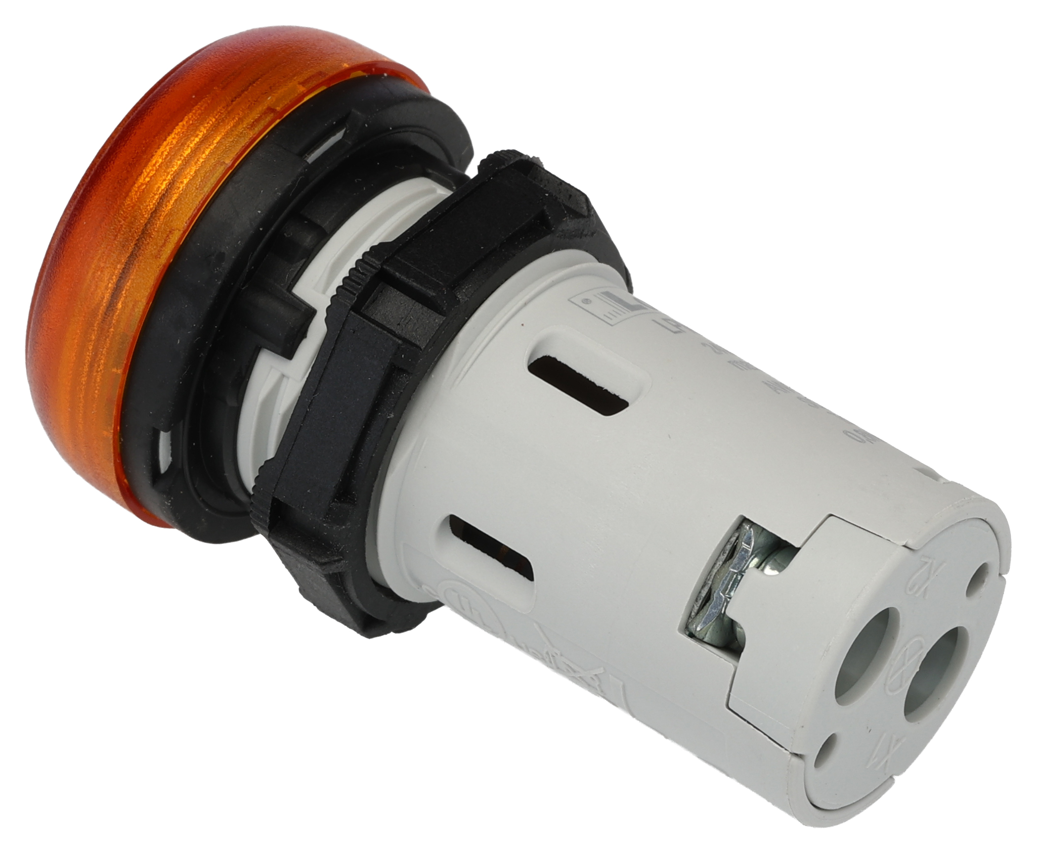 lpmlb1 Lovato, LPML, Panel Mount Orange LED Pilot Light, 22 mm Cutout, IP66, IP69K, IP67, Round, 24V