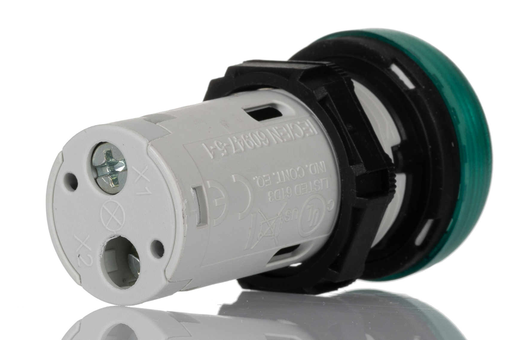 lpmlb3 Lovato, LPML, Panel Mount Green LED Pilot Light, 22 mm Cutout, IP69K, IP67, IP66, Round, 24V