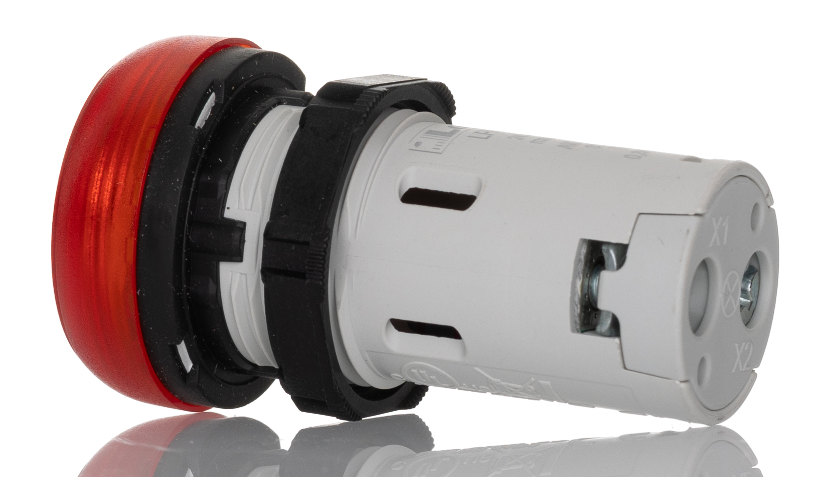 lpmlb4 Lovato, LPML, Panel Mount Red LED Pilot Light, 22 mm Cutout, IP69K, IP66, IP67, Round, 24V