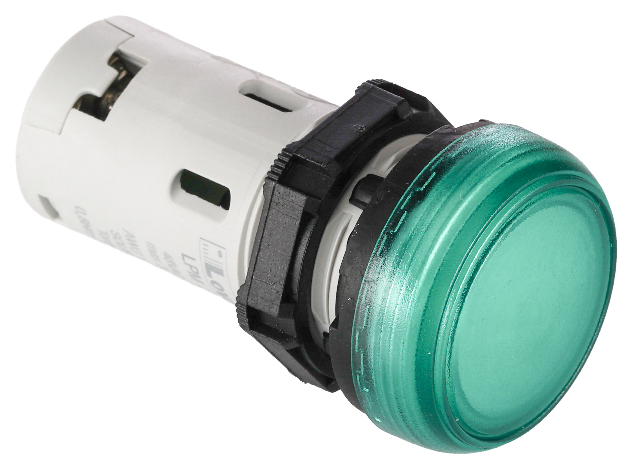lpmld3 Lovato, LPML, Panel Mount Green LED Pilot Light, 22 mm Cutout, IP67, IP66, IP69K, Round, 48V