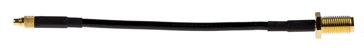 LPRS LPRS-MMCX Series Coaxial Cable Male Straight to Male Straight, 100 mm 50 Ω