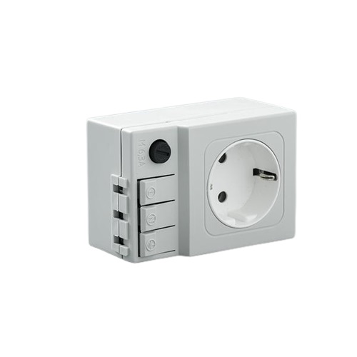 nVent HOFFMAN Light Grey Plug Socket Power Socket, Schuko