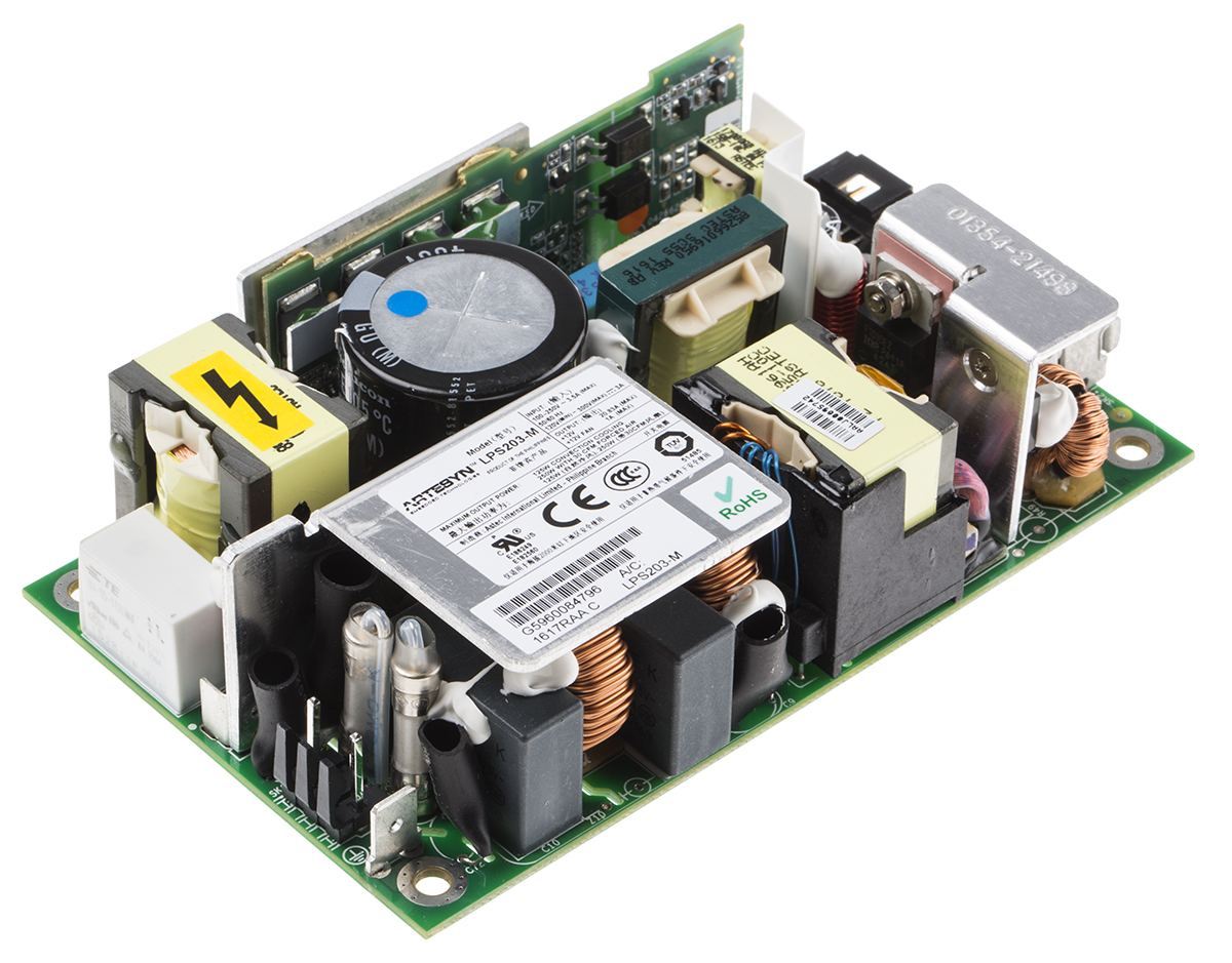Artesyn Switching Power Supply, LPS203-M 12V dc, 20.8A, 125 W, Input 120 V dc, 90V ac to  300V dc
