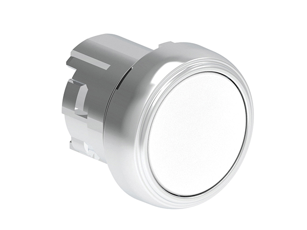 Lovato Platinum Series White Spring Return Push Button Head, 22.5 mm Cutout, IP66, IP69K, IP67, CSA, IEC, BS, EN, UL