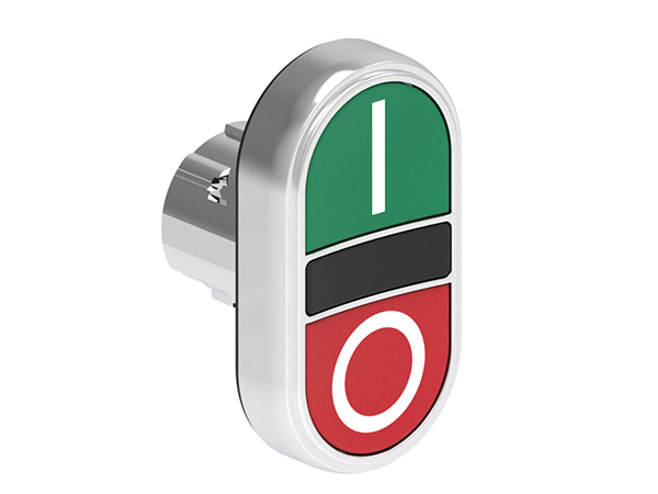 Lovato Platinum Series Green, Red Momentary Push Button Switch, 29.5 mm Cutout, IP67, IP69K, IP66, BS, CSA, EN, IEC, UL
