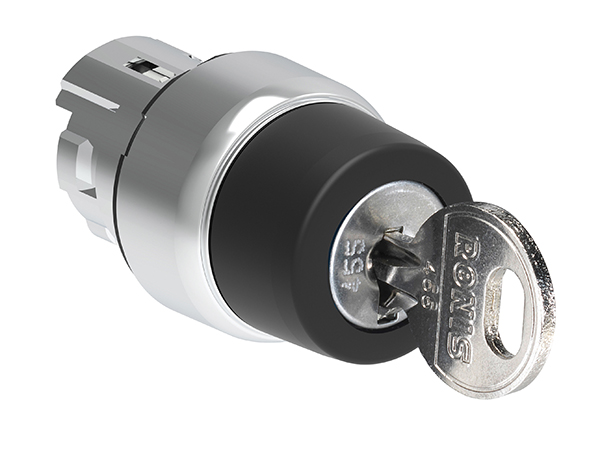 Lovato LPSS32 3-position Key Switch Head, 22.5 mm Cutout