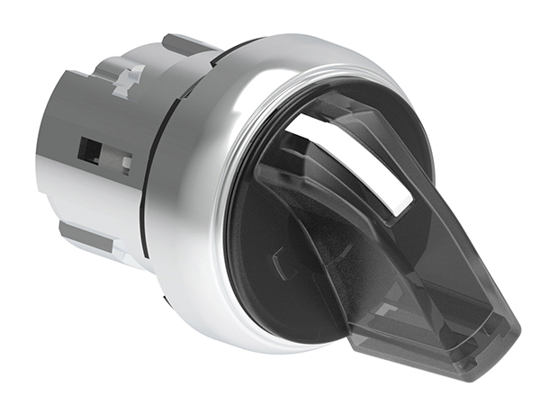 Lovato LPSSL12 Series 2 Position Illuminated Selector Switch Head, 29.5 mm Cutout, White Handle, IP66