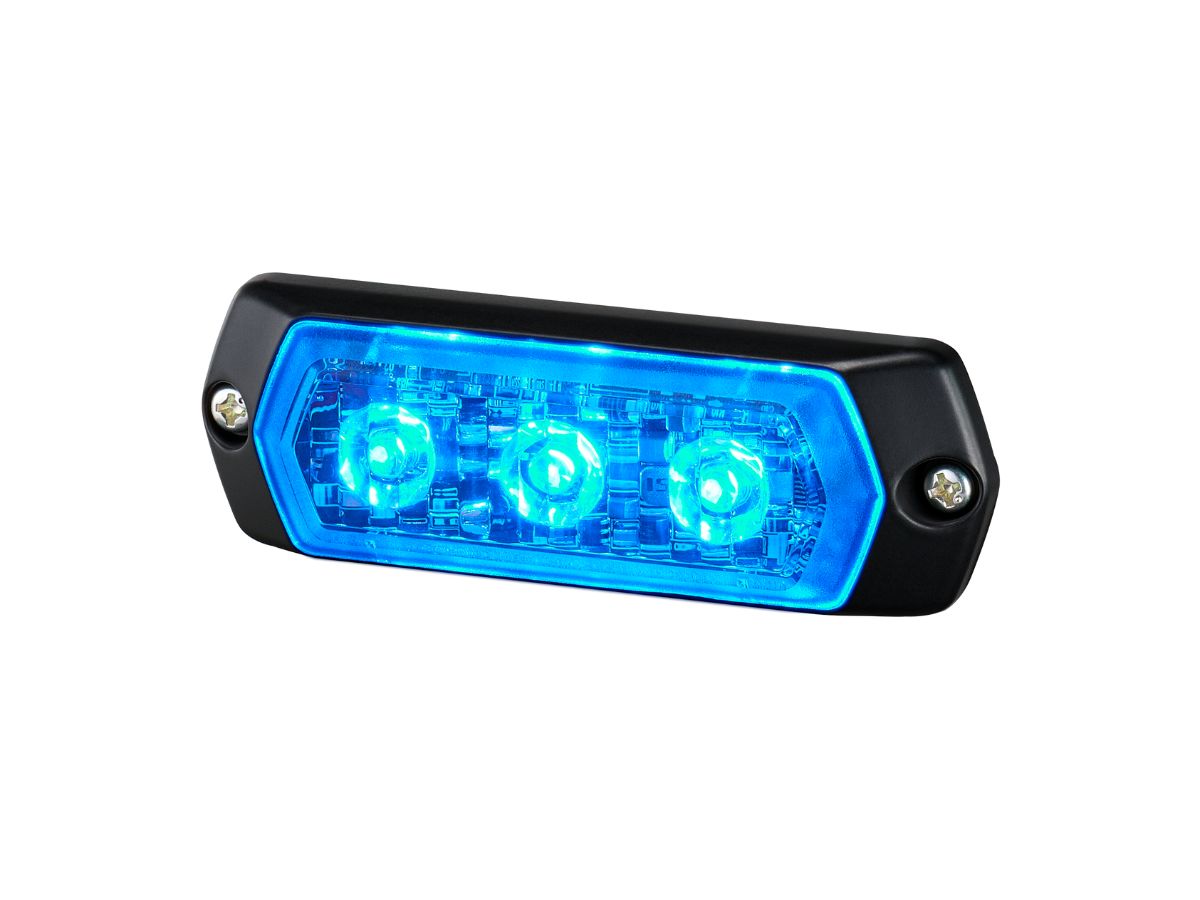 lpt-1m1-b Patlite 1M1 Series Blue Multiple Warning Light 24V, LED Bulb Indoor/Outdoor, IP68