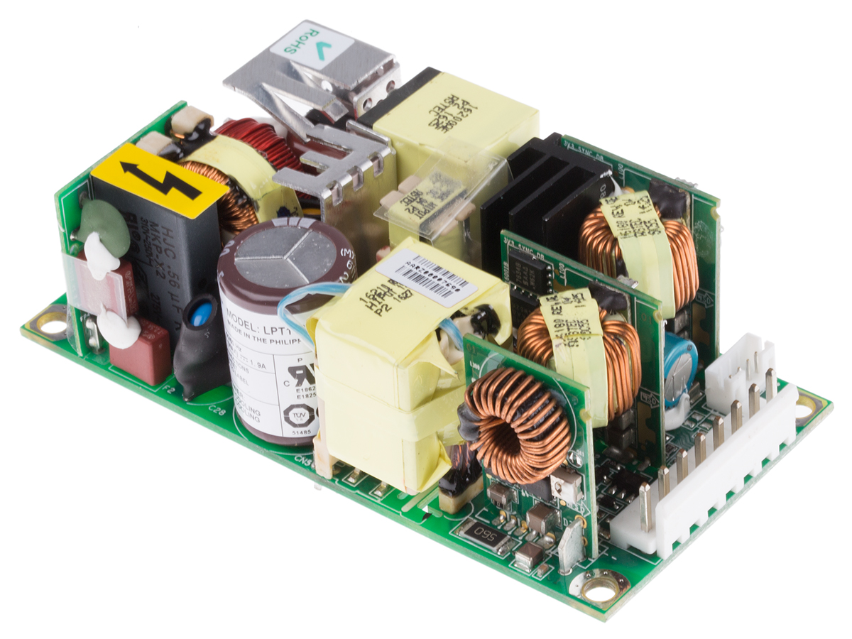 Artesyn Switching Power Supply, LPT102-M 3 Output 12V dc, 130 W, Input 90V ac to  300V ac