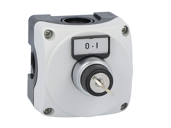 Lovato Control Station Switch - NO, Polycarbonate, Grey, O/I, IP66, IP67, IP69K