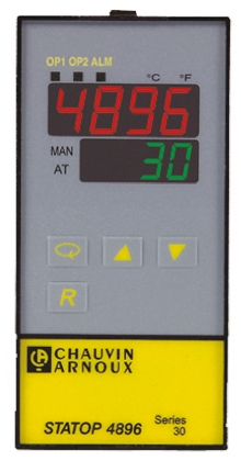 Pyro Controle STATOP 4896 Panel PID Temperature Controller, 2 Output Logic 260V PID