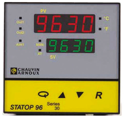 Pyro Controle STATOP 96 Panel PID Temperature Controller, 2 Output Relay 260V ac PID
