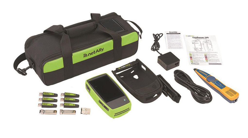 NetAlly LR10G-200-KIT Network Tester USB Type C, USB Type-A, SFP, SD card slot, RJ45