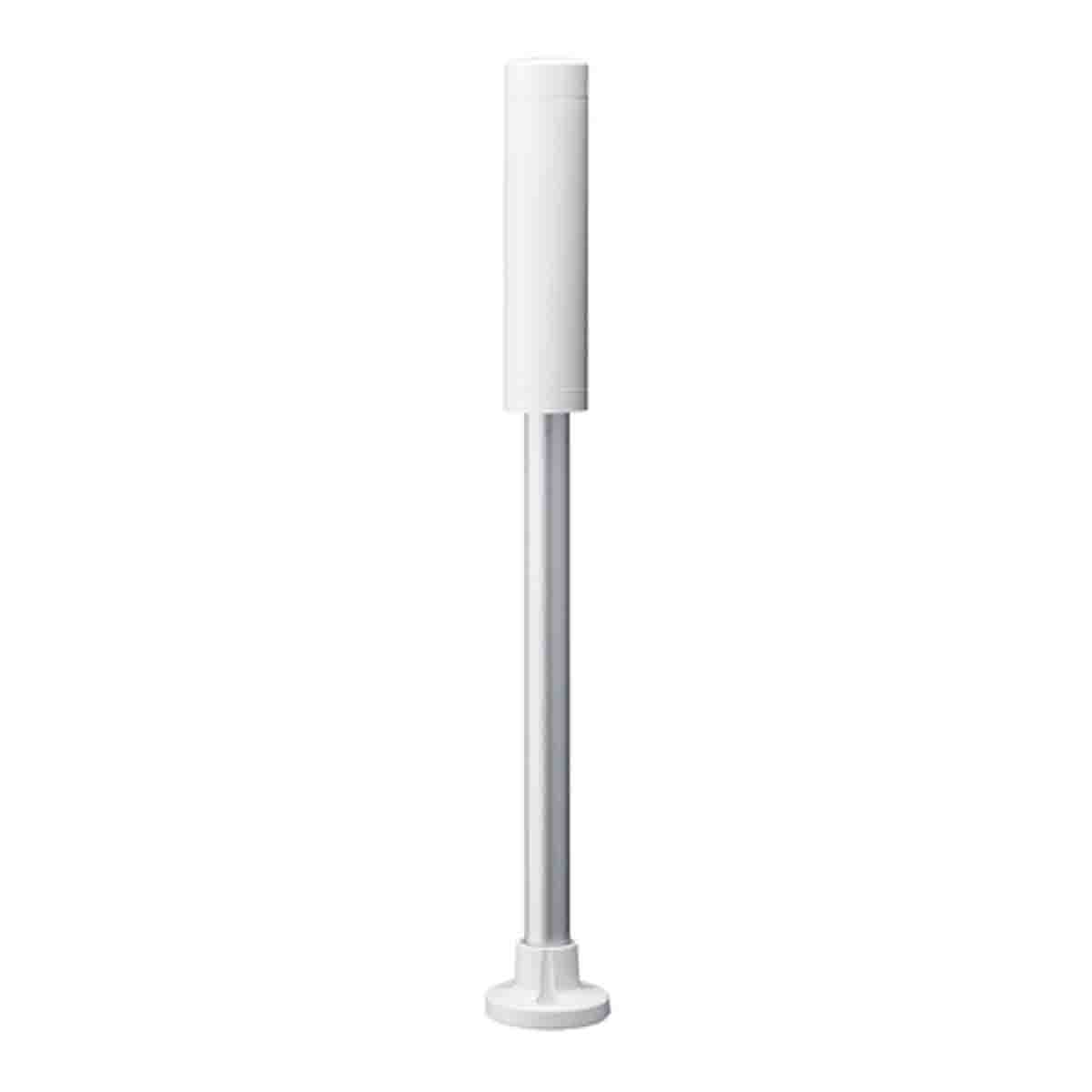 Patlite LR4 Series White Steady Effect Mounting Base with Tube, LED Bulb 100V ac, DC, IP54