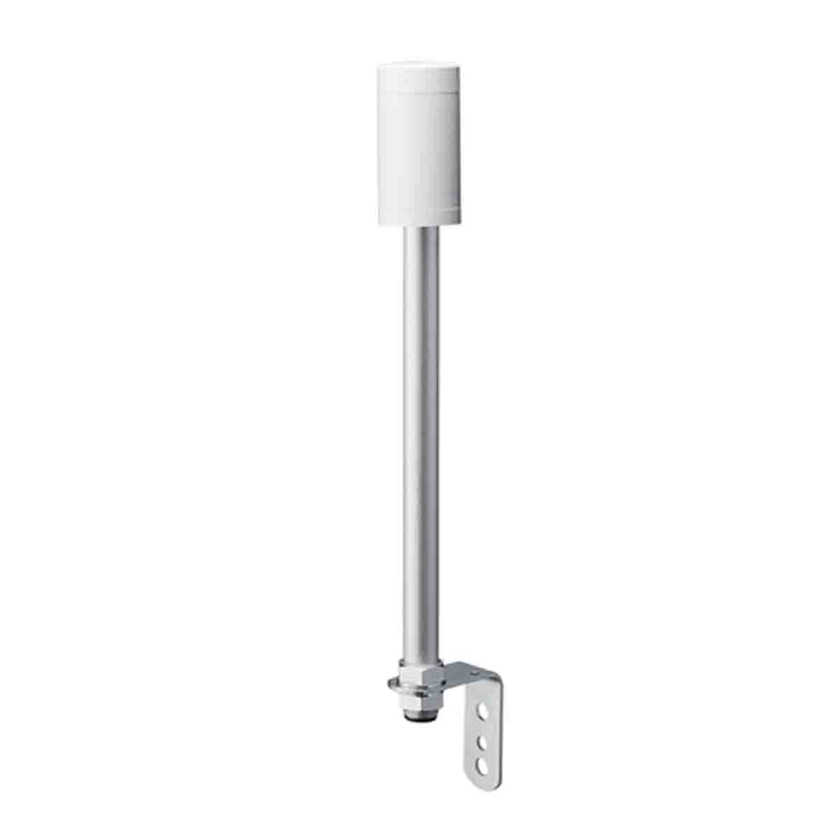 Patlite LR5 Series White Steady Effect Mounting Base with Tube, LED Bulb 24V dc, DC, IP65