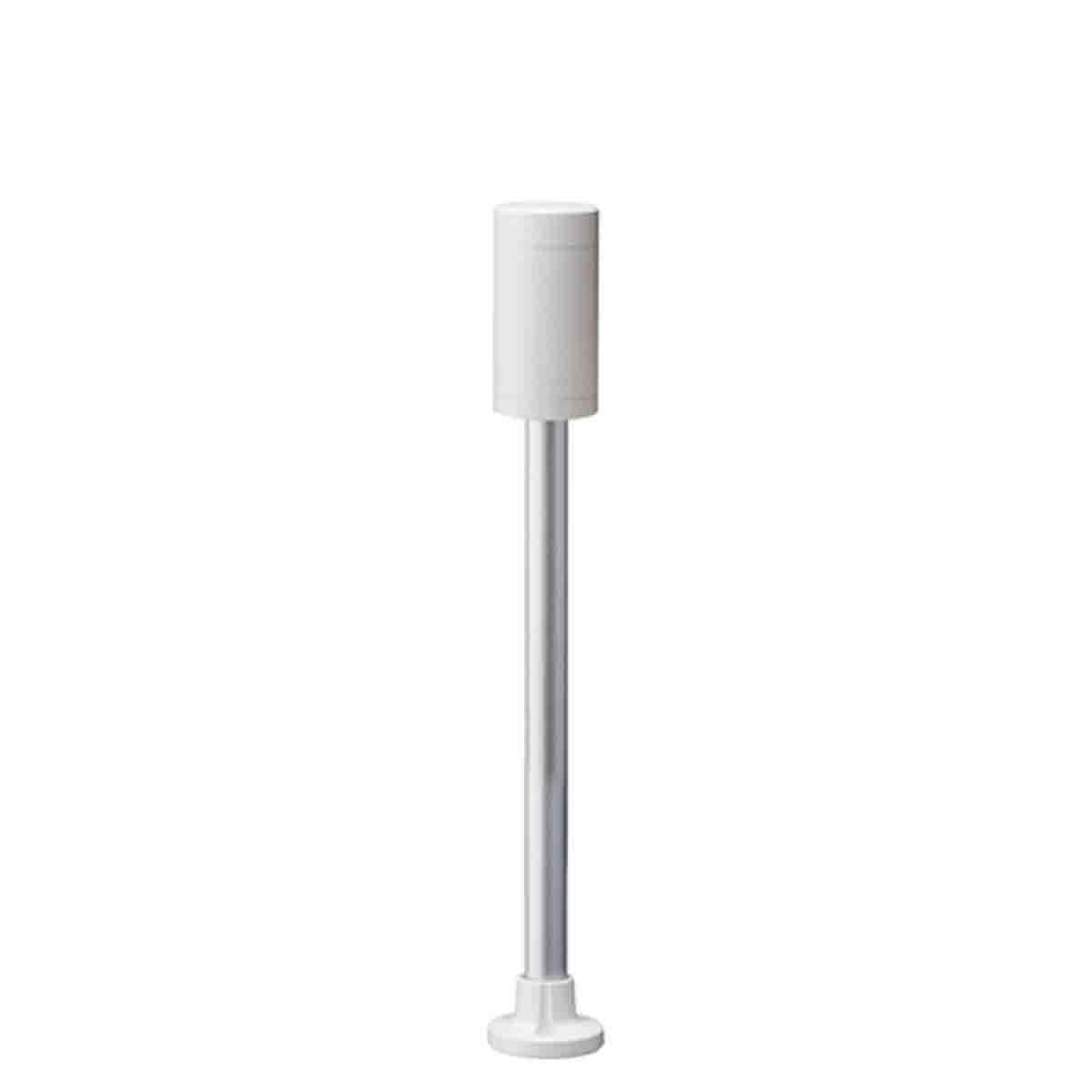 Patlite LR5 Series White Steady Effect Mounting Base with Tube, LED Bulb 24V dc, DC, IP65