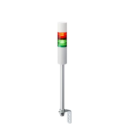 Patlite LR5 Series Green, Red Signal Tower Buzzer Unit, 2 Lights 24V dc L-Bracket, Wall, Pole, Bracket, Circular