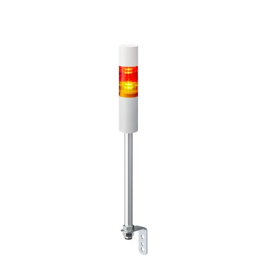 Patlite LR5 Series Amber, Red Signal Tower Buzzer, 2 Lights 24V dc Wall Mount, Pole, L-Bracket, Direct, Circular Bracket