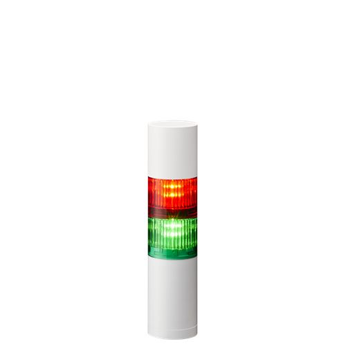 Patlite LR5 Series Red, Green Signal Tower, 2 Lights 24V dc Direct
