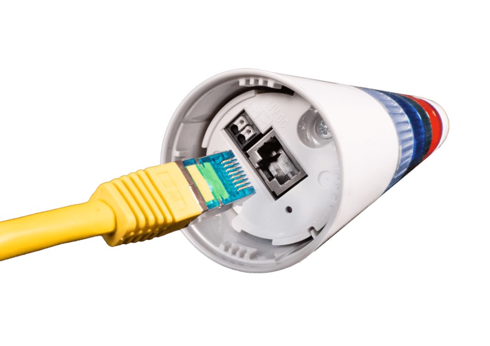 lr5-202webw-ry Patlite LR5 Series Amber, Red Signal Tower Buzzer Unit, 2 Lights 24V dc Bracket, Circular Bracket, Direct, L-Bracket,