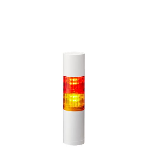 Patlite LR5 Series Amber, Red Signal Tower Buzzer Unit, 2 Lights 24V dc Bracket, Circular Bracket, Direct, L-Bracket,