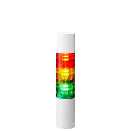 Patlite LR5 Series Red, Amber, Green Signal Tower Buzzer, 3 Lights 24V dc Direct, Wall, L-Bracket, Circular Bracket,
