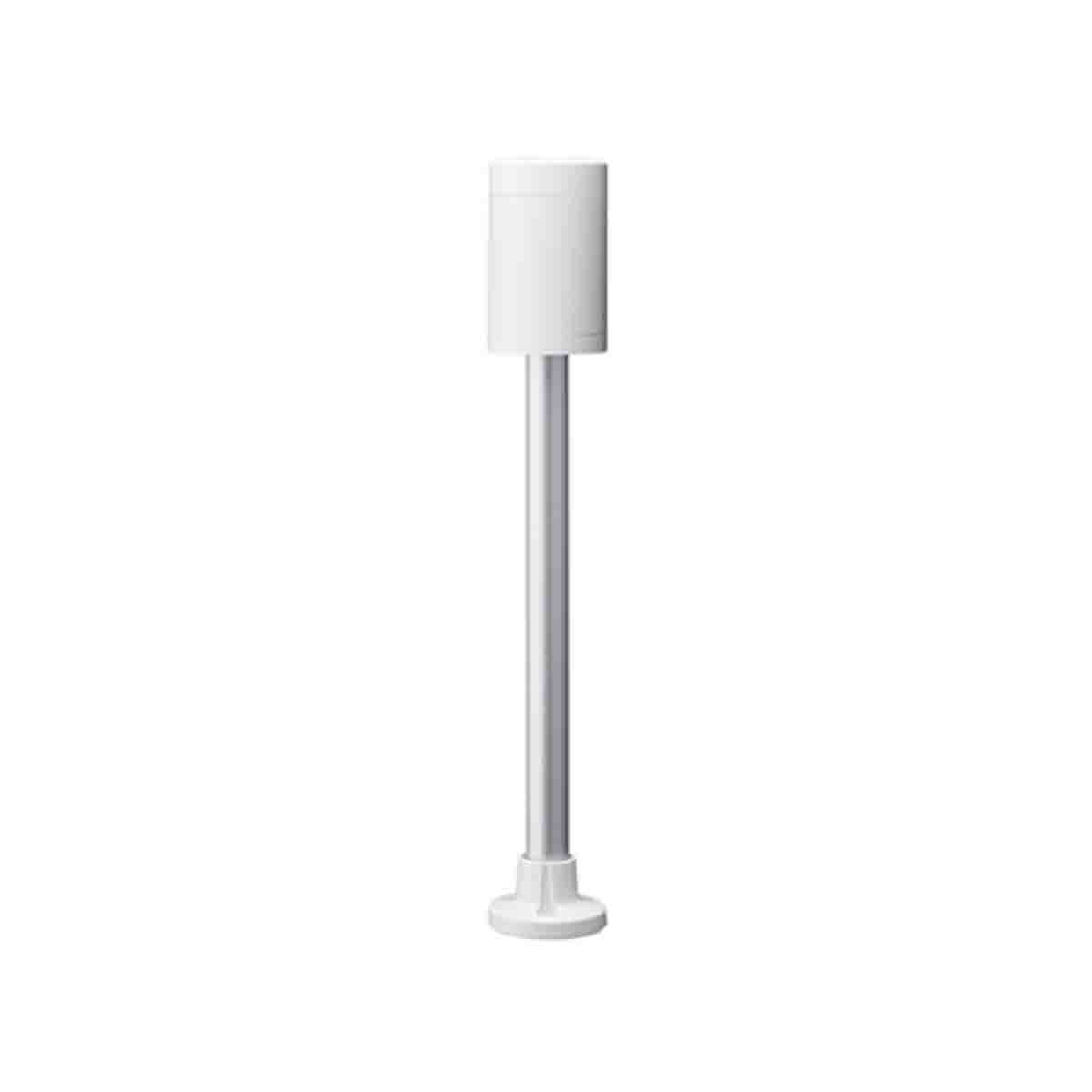 Patlite LR6 Series White Steady Effect Mounting Base with Tube, LED Bulb 24V dc, DC, IP65