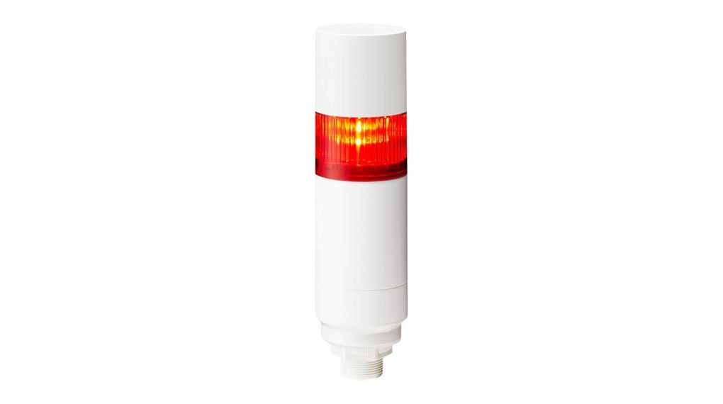 Patlite LR Series Multicolour Signal Tower Buzzer, 1 Lights 24V dc Nut Mount