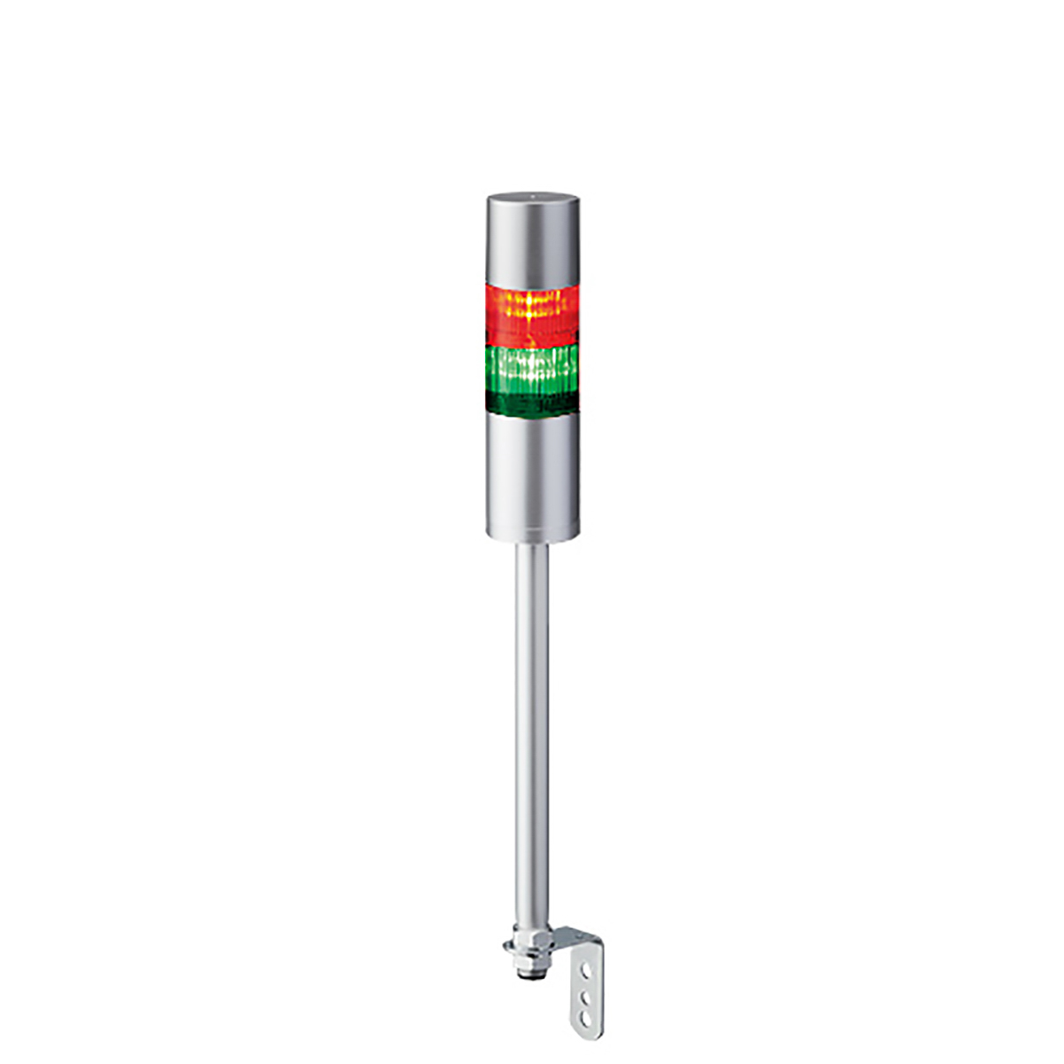 Patlite LR6 Series Red, White, Blue, Amber, Green, Clear Signal Tower Buzzer, 2 Lights 24V Pole