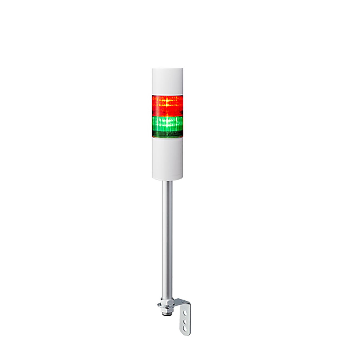 Patlite LR6 Series White, Clear, Green, Red, Amber, Blue Signal Tower Buzzer, 2 Lights 24V Pole Mount