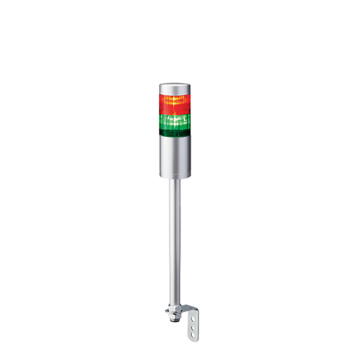 Patlite LR6 Series White, Red, Green, Clear, Blue, Amber Signal Tower No Sounder Component, 2 Lights 24V Pole Mount